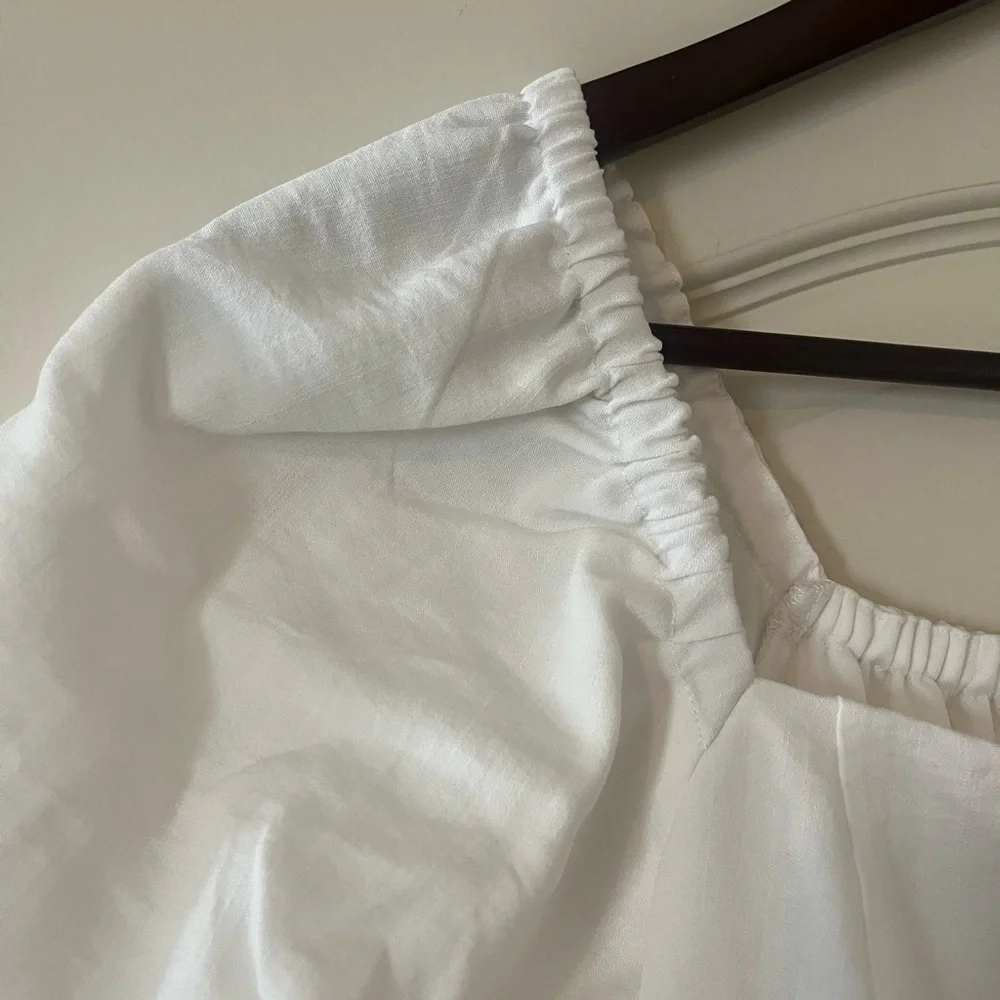 NEW! BP Brand White Rich
Balloon Sleeve Lined Mini Dress
Size Junior's medium - Picture 8 of 15